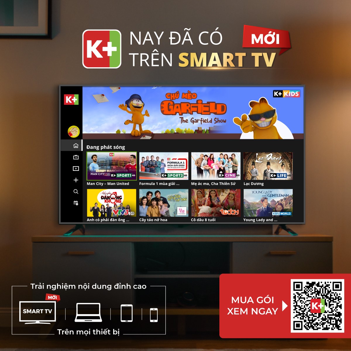 App K+ trên smart tv